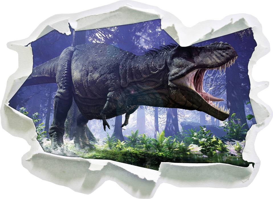 Pixxprint T-Rex Dinosaurier im Wald, 3D Wandtattoo Blitzverkäufe