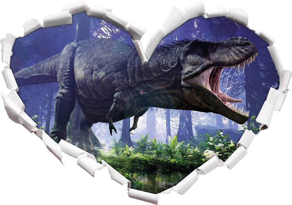 Pixxprint T-Rex Dinosaurier im Wald, 3D Wandtattoo Blitzverkäufe