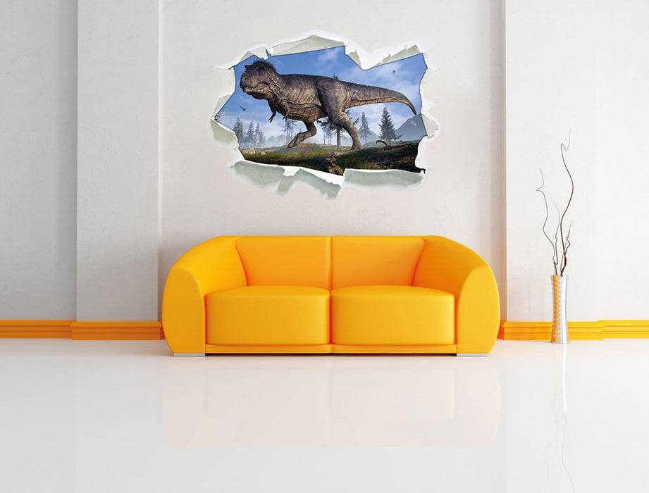 Pixxprint T-Rex Dinosaurier in der Natur, 3D Wandtattoo Kostenloser Versand