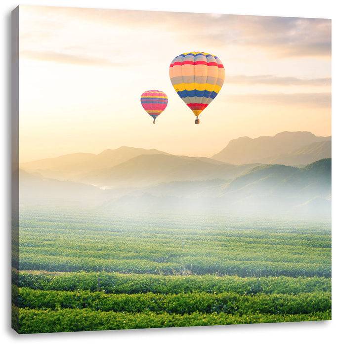 Pixxprint Heißluftballon, Leinwandbild Cyber Monday