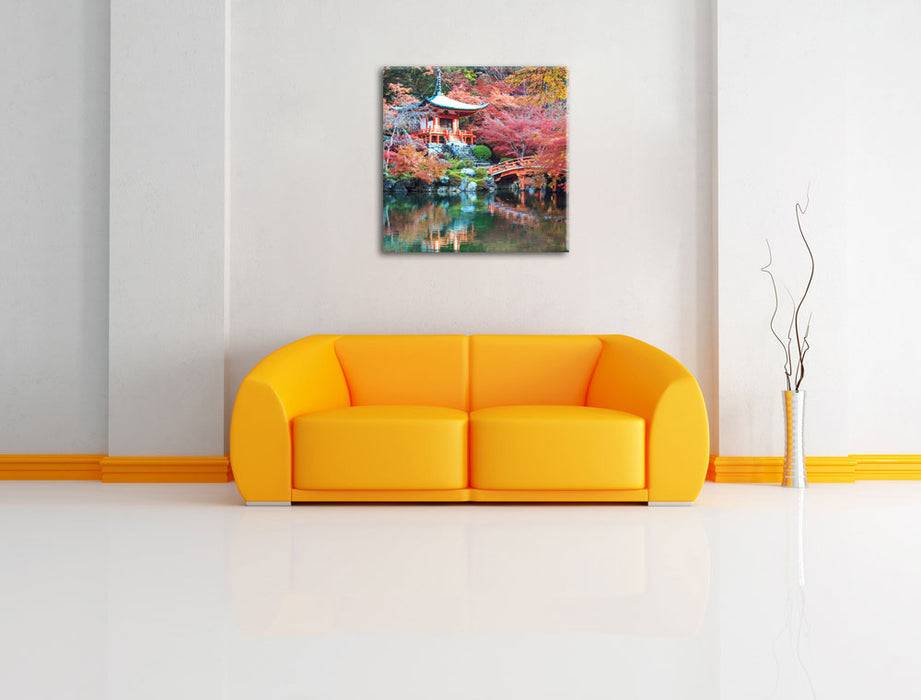Pixxprint Wunderschönes Kloster in Japan, Leinwandbild Top Angebot