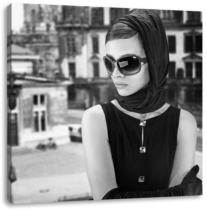 Pixxprint Audrey in Paris, Leinwandbild Tiefpreis