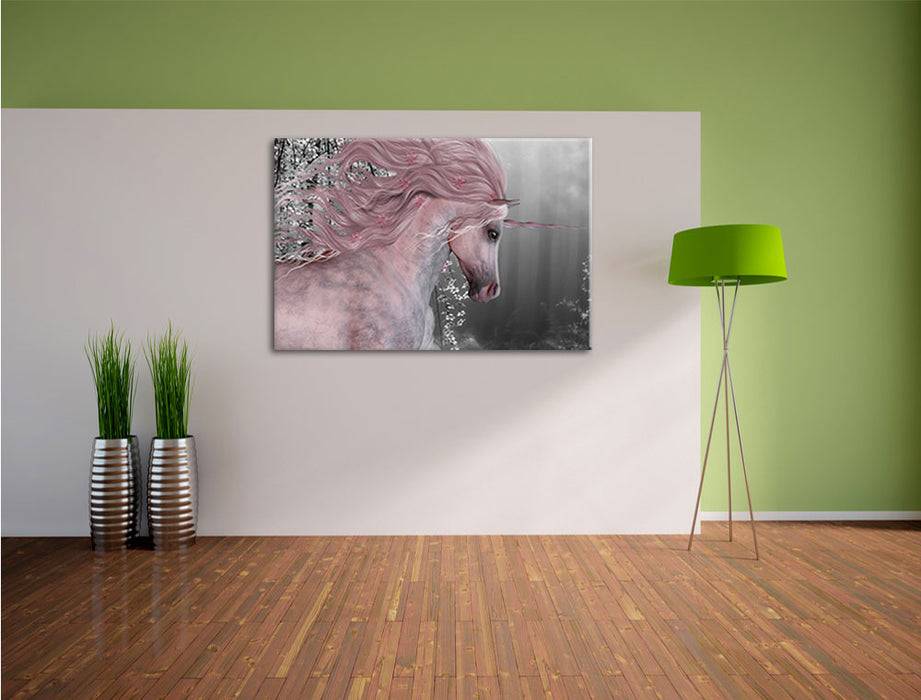 Pixxprint wunderbares Einhorn, Leinwandbild Riesige Rabatte