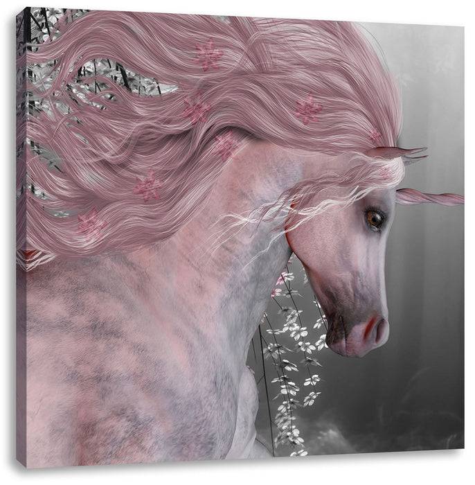 Pixxprint wunderbares Einhorn, Leinwandbild Riesige Rabatte