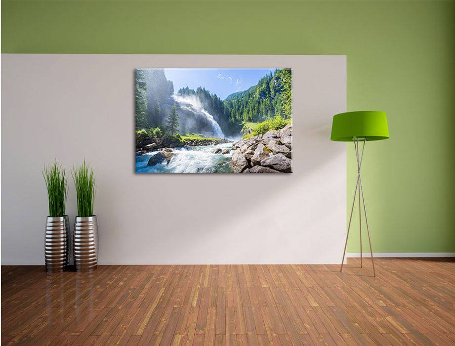 Pixxprint Wasserfälle Nationalpark Salzburg, Leinwandbild 2025
