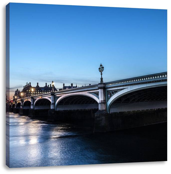 Pixxprint Westminster Bridge Big Ben, Leinwandbild Fabrikpreis