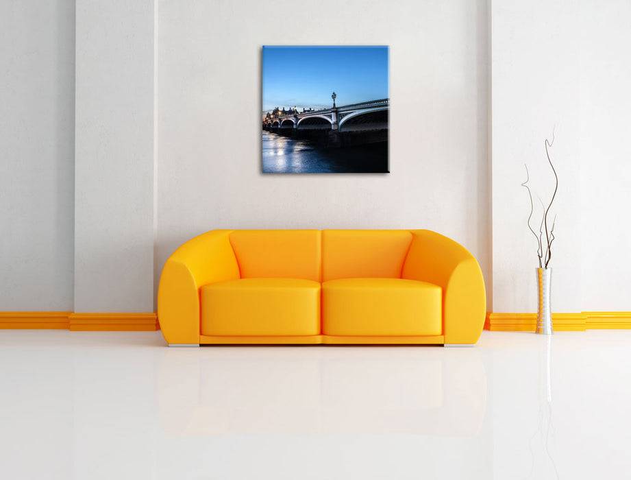 Pixxprint Westminster Bridge Big Ben, Leinwandbild Fabrikpreis