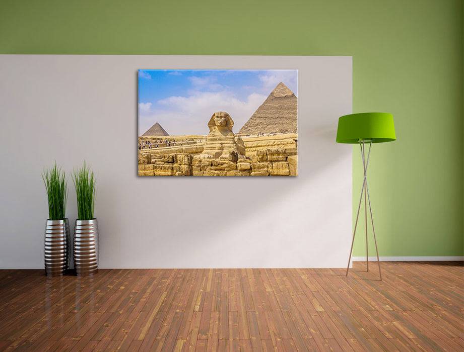 Pixxprint Große Sphinx von Gizeh, Leinwandbild Rabatt