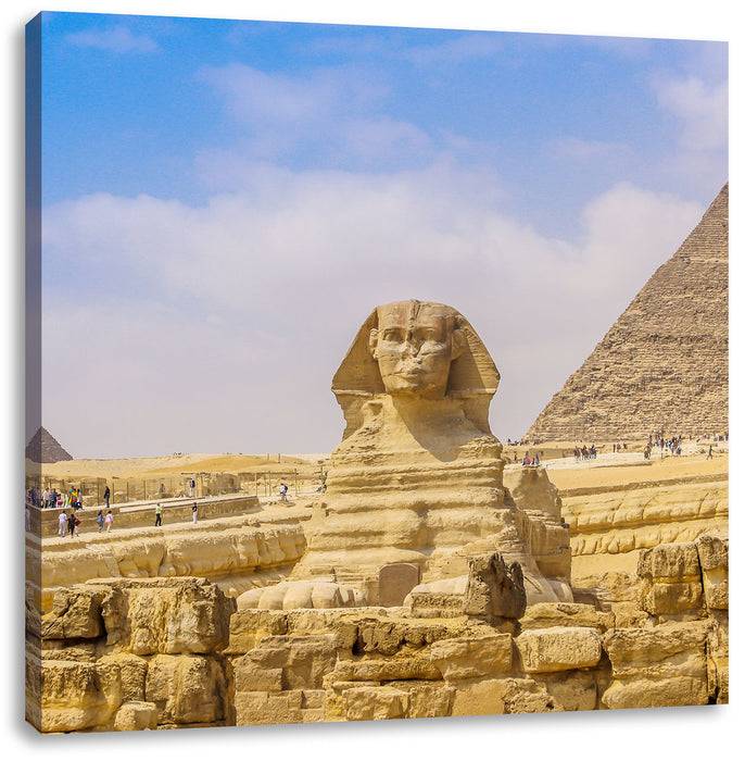 Pixxprint Große Sphinx von Gizeh, Leinwandbild Rabatt