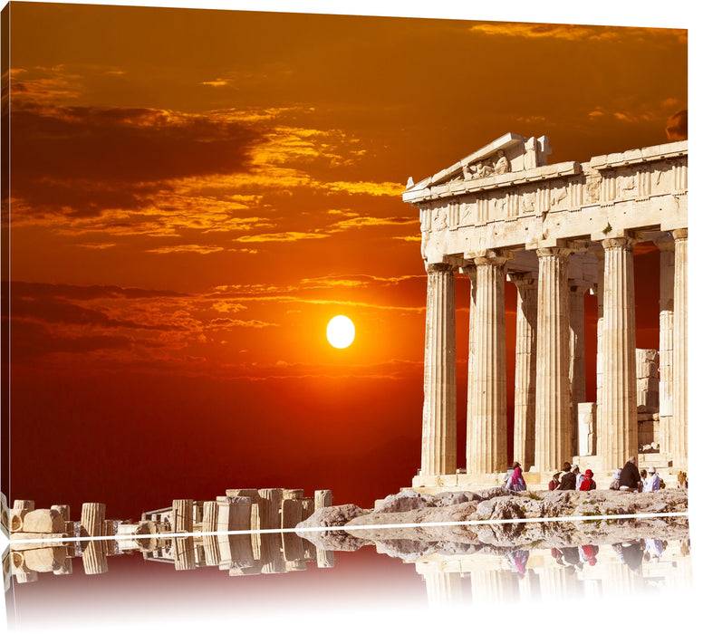 Pixxprint Tempel der Athene, Leinwandbild Exklusivangebot