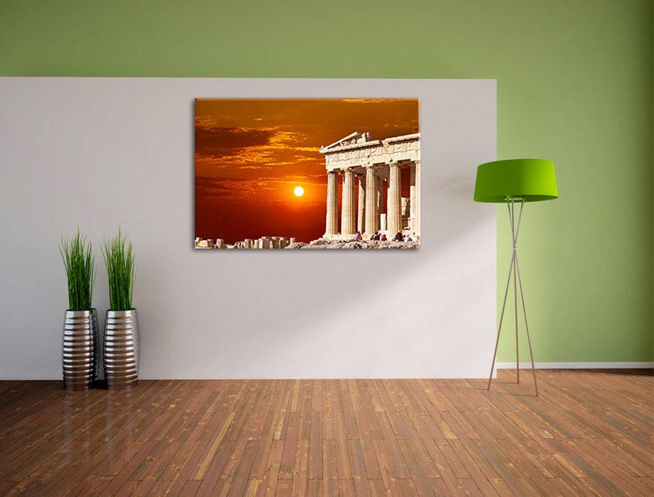 Pixxprint Tempel der Athene, Leinwandbild Exklusivangebot