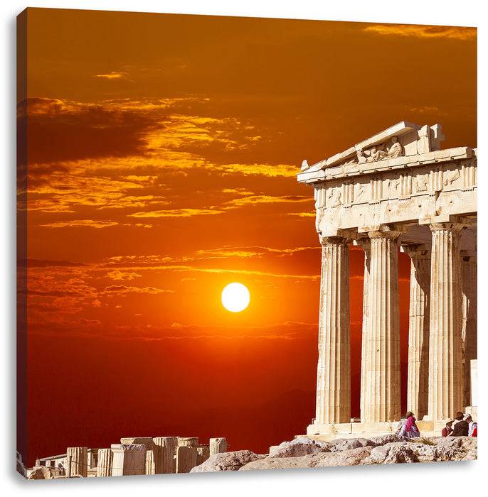 Pixxprint Tempel der Athene, Leinwandbild Exklusivangebot
