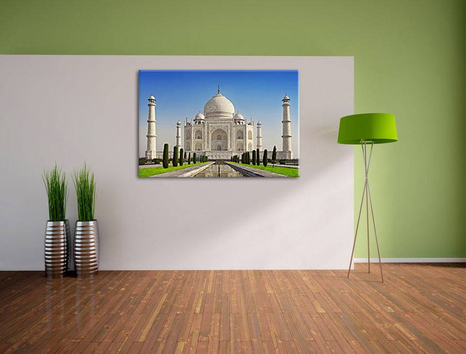 Pixxprint Gewaltiger Taj Mahal, Leinwandbild Saisonschlussverkauf