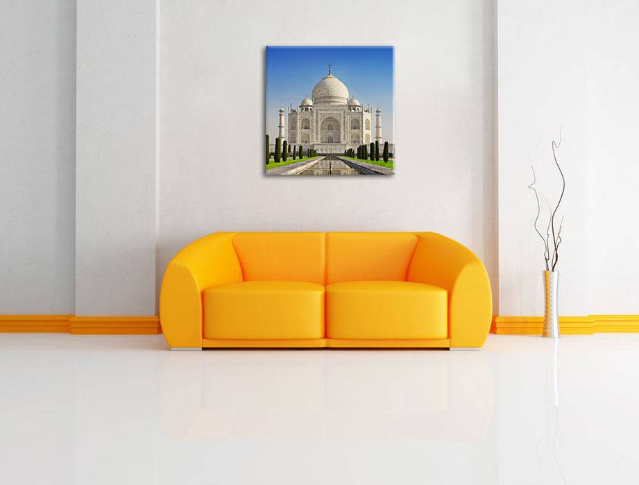 Pixxprint Gewaltiger Taj Mahal, Leinwandbild Saisonschlussverkauf