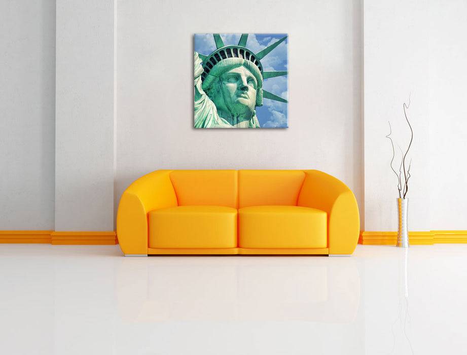 Pixxprint Majestäische Freiheitsstatue, Leinwandbild Black Friday