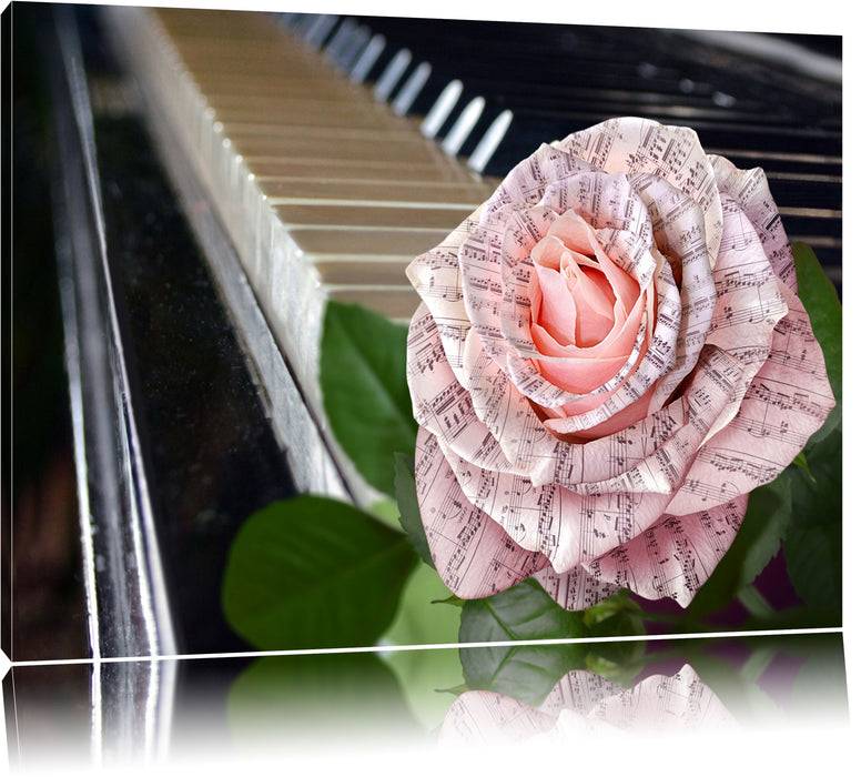 Pixxprint Noten Klavier, Leinwandbild Osterangebot