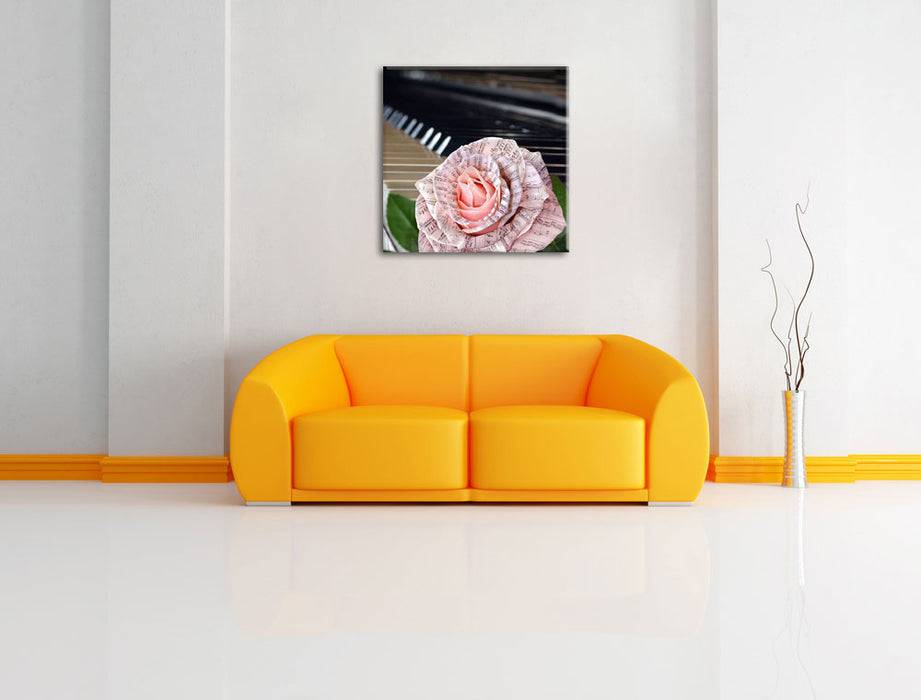 Pixxprint Noten Klavier, Leinwandbild Osterangebot