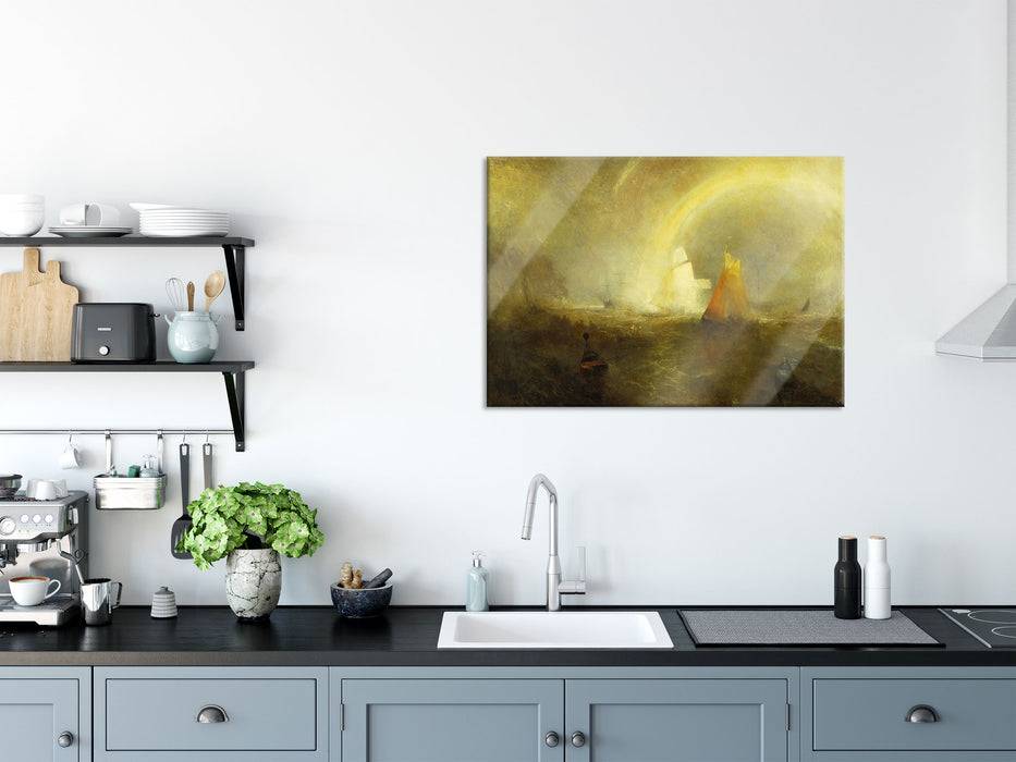 Pixxprint William Turner - The Wreck Buoy, Glasbild Valentinstagsangebot