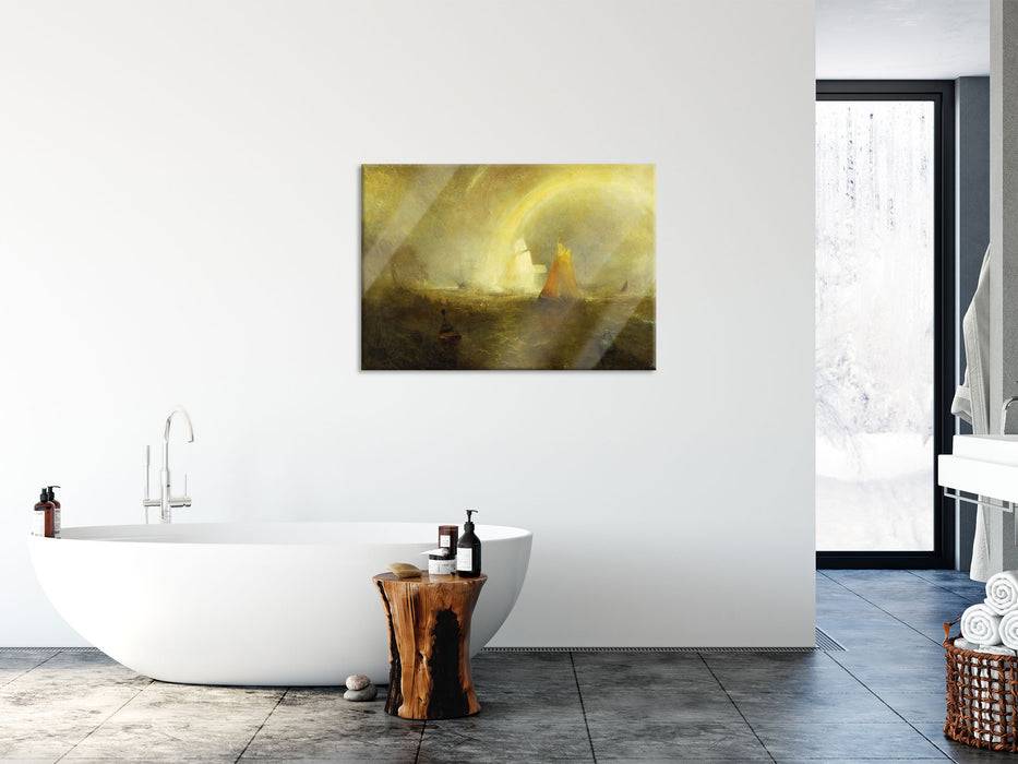 Pixxprint William Turner - The Wreck Buoy, Glasbild Valentinstagsangebot