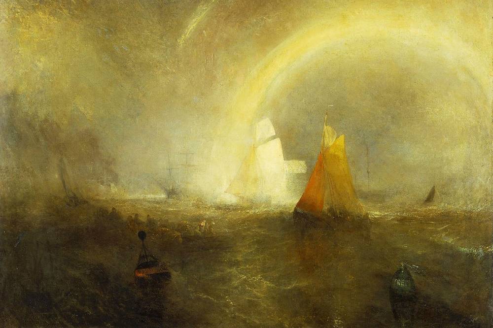 Pixxprint William Turner - The Wreck Buoy, Glasbild Valentinstagsangebot