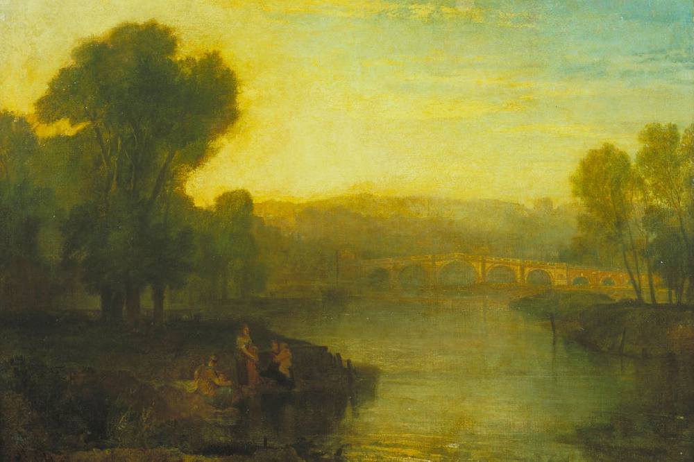 Pixxprint William Turner - View of Richmond Hill and Bridge, Glasbild Jubiläumsangebot