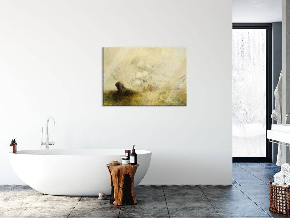 Pixxprint William Turner - Whalers Expressionismus, Glasbild Zeitlich begrenztes Angebot