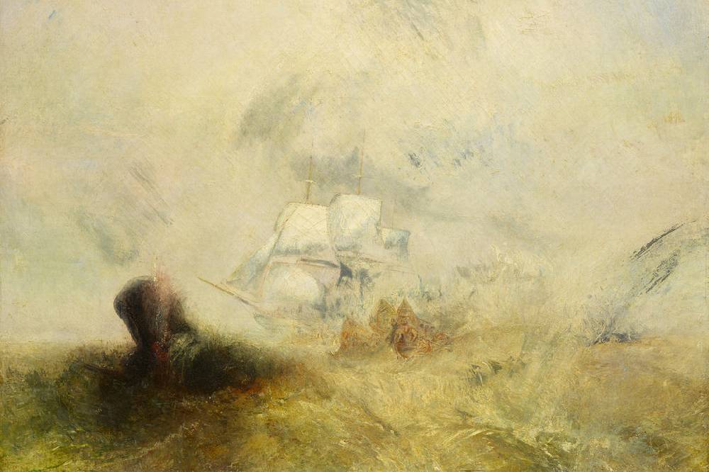 Pixxprint William Turner - Whalers Expressionismus, Glasbild Zeitlich begrenztes Angebot
