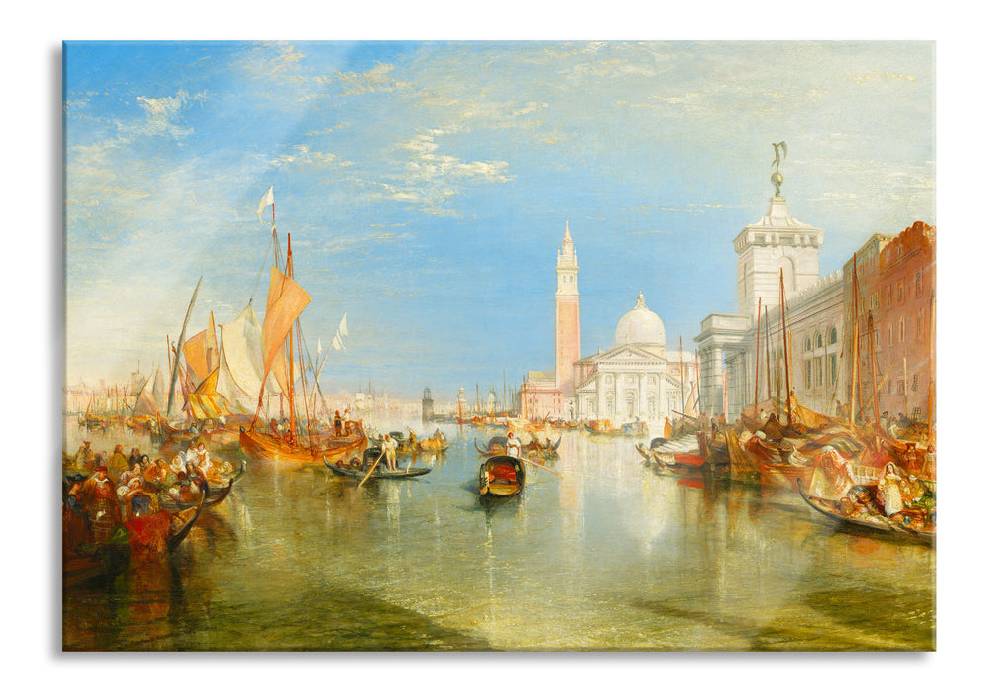 Pixxprint William Turner - Venice: The Dogana and San Giorgio Mag, Glasbild