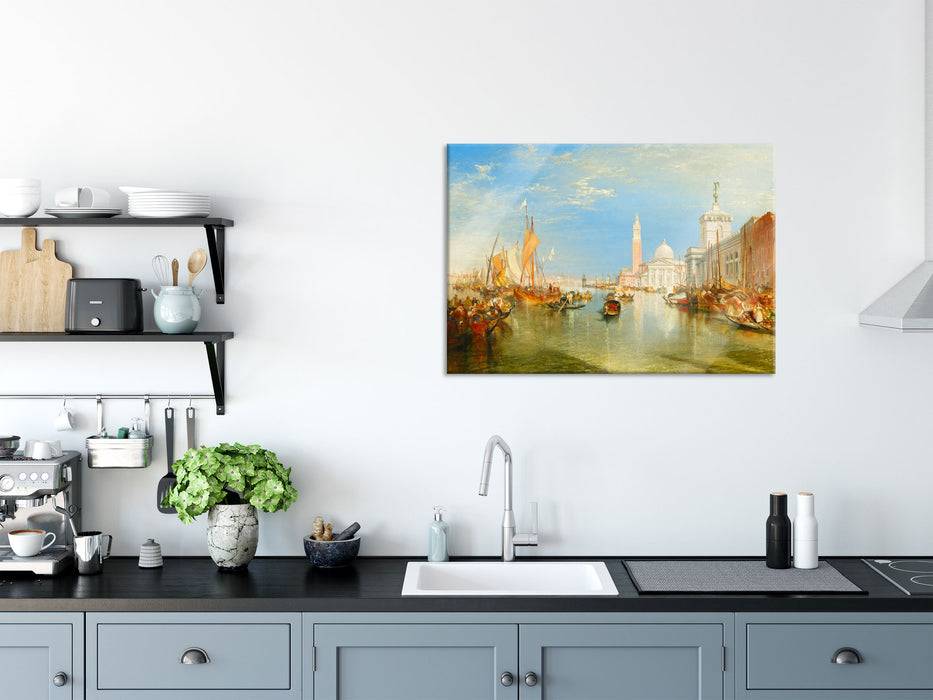 Pixxprint William Turner - Venice: The Dogana and San Giorgio Mag, Glasbild Exklusive Angebote