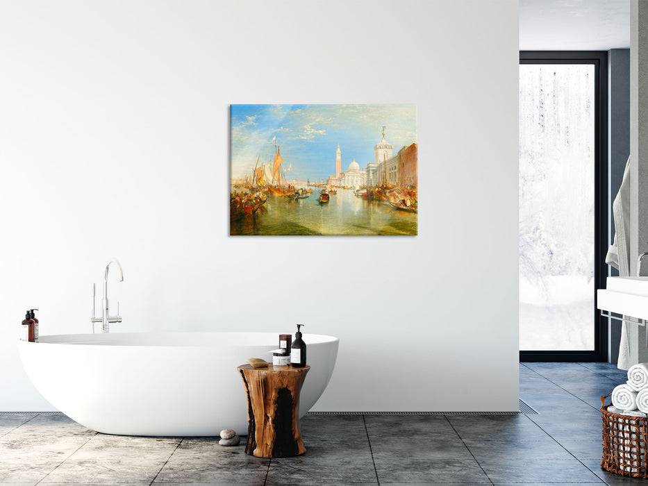 Pixxprint William Turner - Venice: The Dogana and San Giorgio Mag, Glasbild Exklusive Angebote