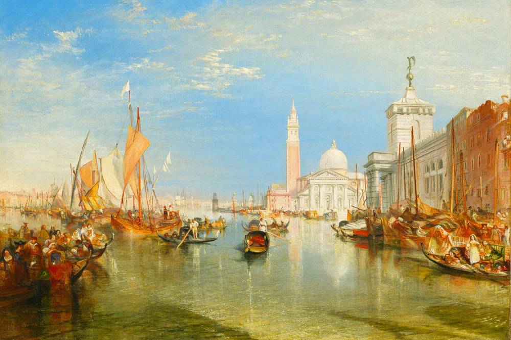 Pixxprint William Turner - Venice: The Dogana and San Giorgio Mag, Glasbild Exklusive Angebote