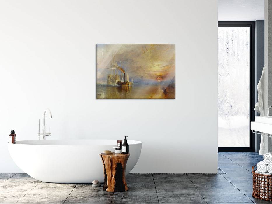 Pixxprint William Turner - The Fighting Temeraire, Glasbild Bestseller