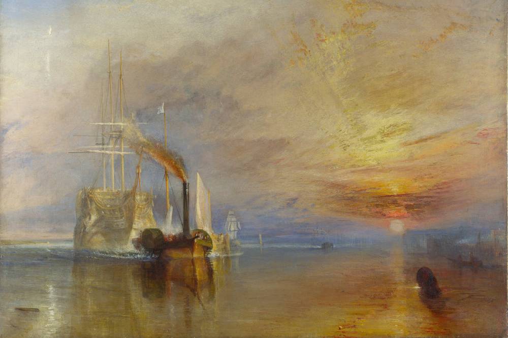 Pixxprint William Turner - The Fighting Temeraire, Glasbild Bestseller