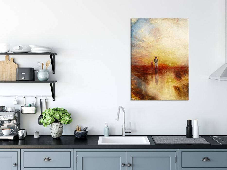 Pixxprint William Turner - War The Exile and the Rock Limpet, Glasbild Räumungsverkauf