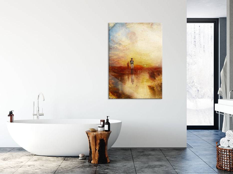 Pixxprint William Turner - War The Exile and the Rock Limpet, Glasbild Räumungsverkauf