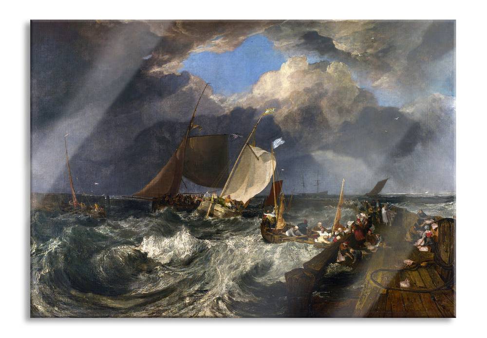 Pixxprint William Turner - Calais Pier  , Glasbild