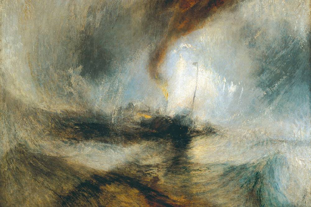 Pixxprint William Turner - Snow Storm Steam-Boat off a Harbour's, Glasbild VIP-Rabatte