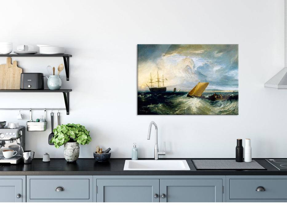 Pixxprint William Turner - Sheerness as seen from the Nore, Glasbild Tiefpreis