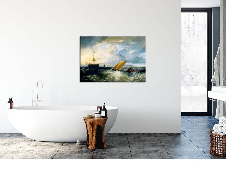 Pixxprint William Turner - Sheerness as seen from the Nore, Glasbild Tiefpreis