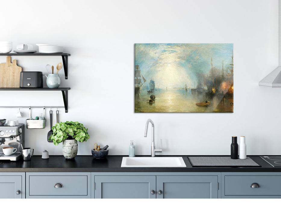 Pixxprint William Turner - Keelmen Heaving in Coals by Moonlight, Glasbild Super Sparpreis