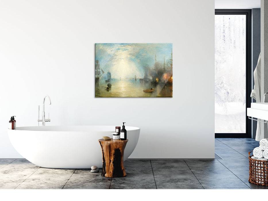 Pixxprint William Turner - Keelmen Heaving in Coals by Moonlight, Glasbild Super Sparpreis