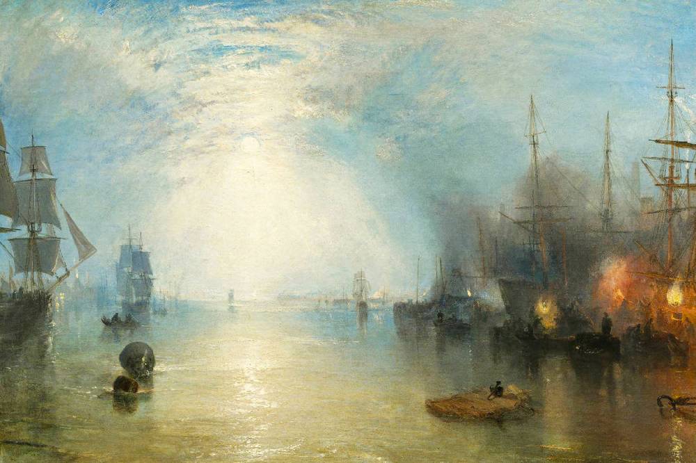 Pixxprint William Turner - Keelmen Heaving in Coals by Moonlight, Glasbild Super Sparpreis