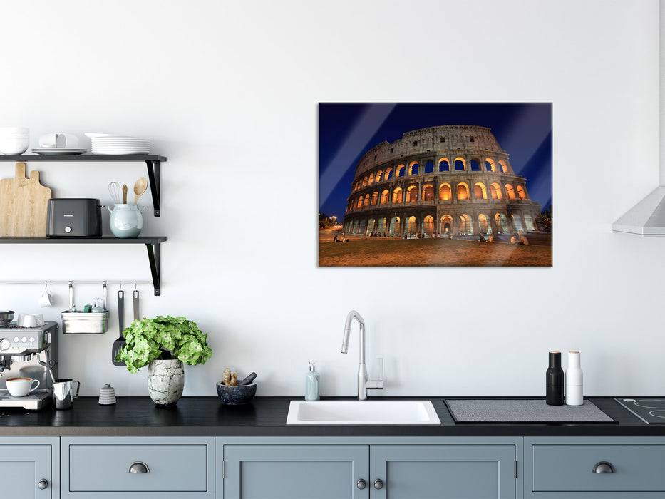 Pixxprint Colosseum in Rom, Glasbild Begrenzte Freigabe