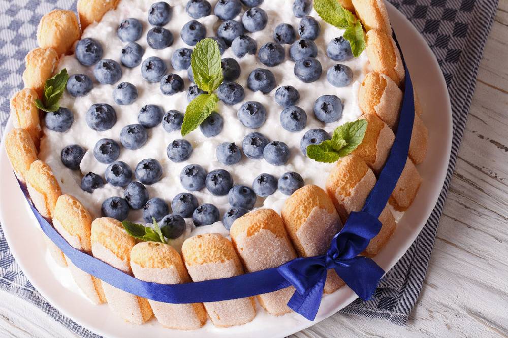 Pixxprint Köstliche Heidelbeertorte, Glasbild JETZT KAUFEN