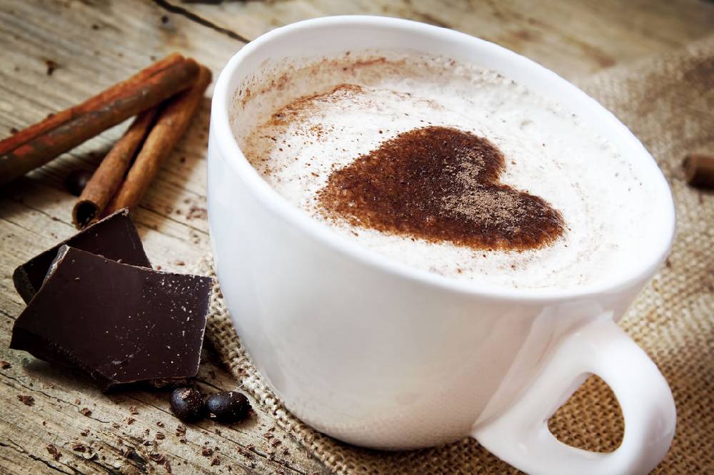 Pixxprint Tasse Kaffee mit Schokolade, Glasbild Zeitbegrenzte Promotion