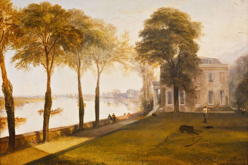 Pixxprint William Turner - Mortlake Terrace Early Summer Morning, Glasbild Rabatte dieses Monats