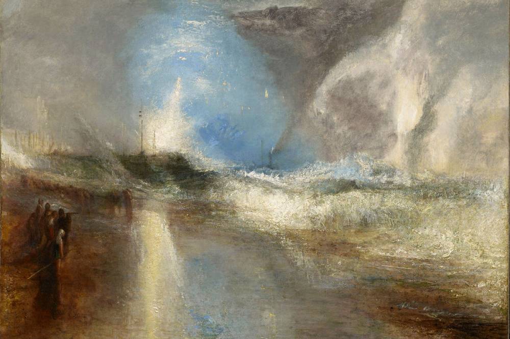 Pixxprint William Turner - Rockets and Blue LightsClose at Hand, Glasbild Outlet