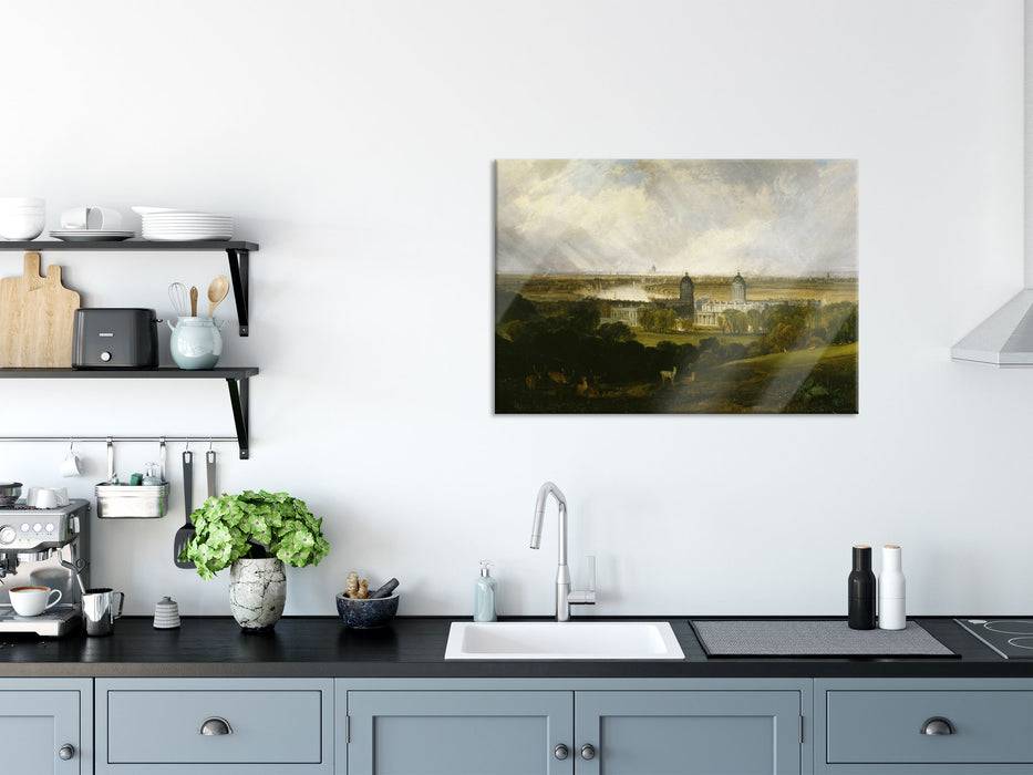 Pixxprint William Turner - London from Greenwhich Park , Glasbild Schlussverkauf