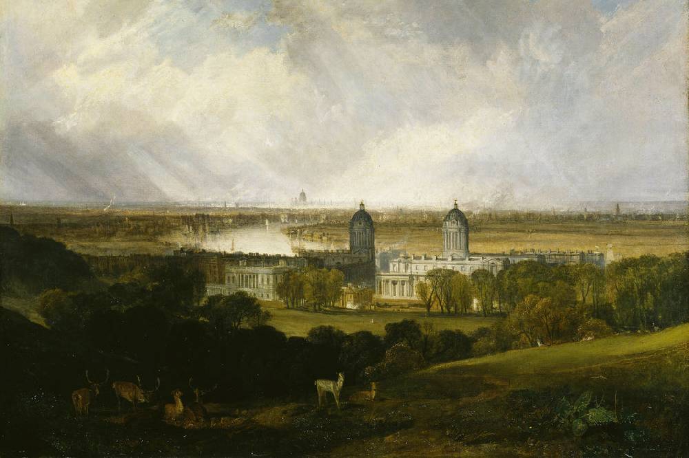 Pixxprint William Turner - London from Greenwhich Park , Glasbild Schlussverkauf