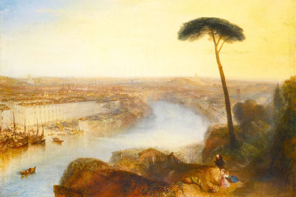 Pixxprint William Turner - ROME FROM MOUNT AVENTINE, Glasbild Günstiger Verkauf